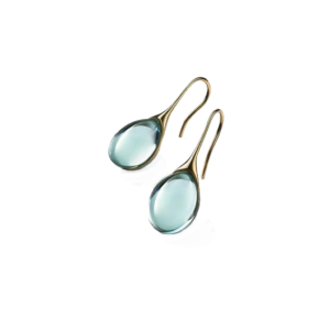 Inlaid Faux Cat's Eye Stone Drop Earrings