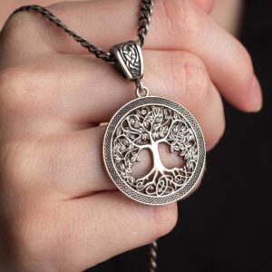 A beautiful tree of life necklace symbolizing growth