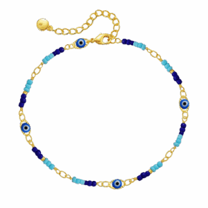 Evil Eye Beaded Anklet