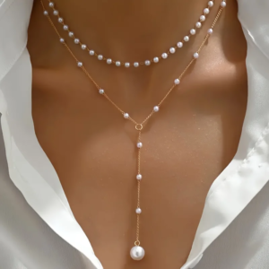 Pearl Double Layer Choker Necklace