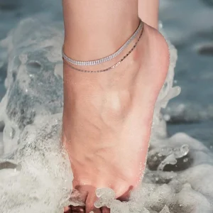 Sterling Silver Italian Chain Anklet