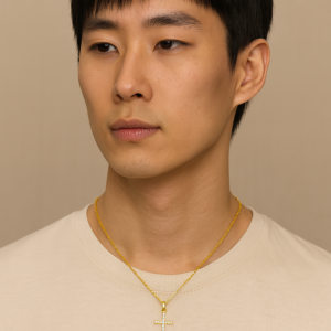 Zircon Cross Pendant Necklace