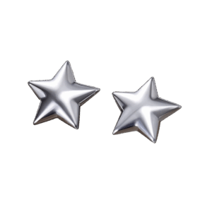 Silver Star Stud Earrings