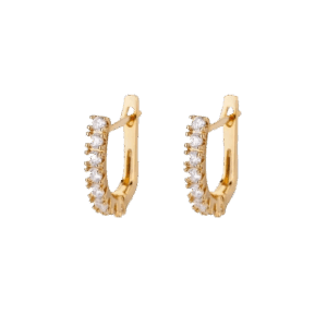 U-Shaped Hoop Earrings